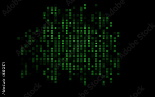 Dark Green vector layout with lines, rectangles.