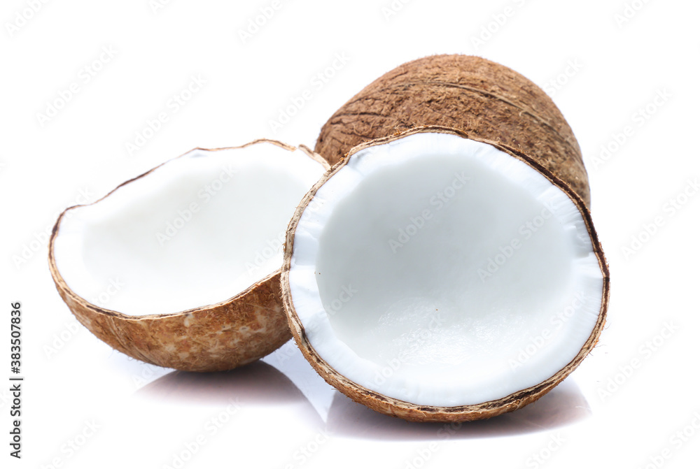 coconuts isolated on white background coconuts isolated on white background