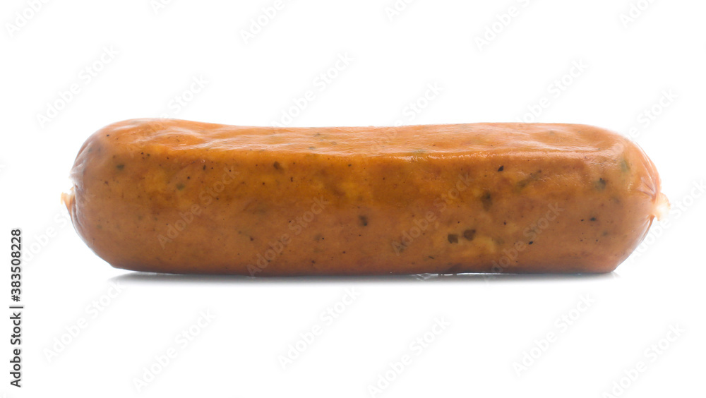 Frankfurter sausage isolated on white background Frankfurter sausage isolated on white background