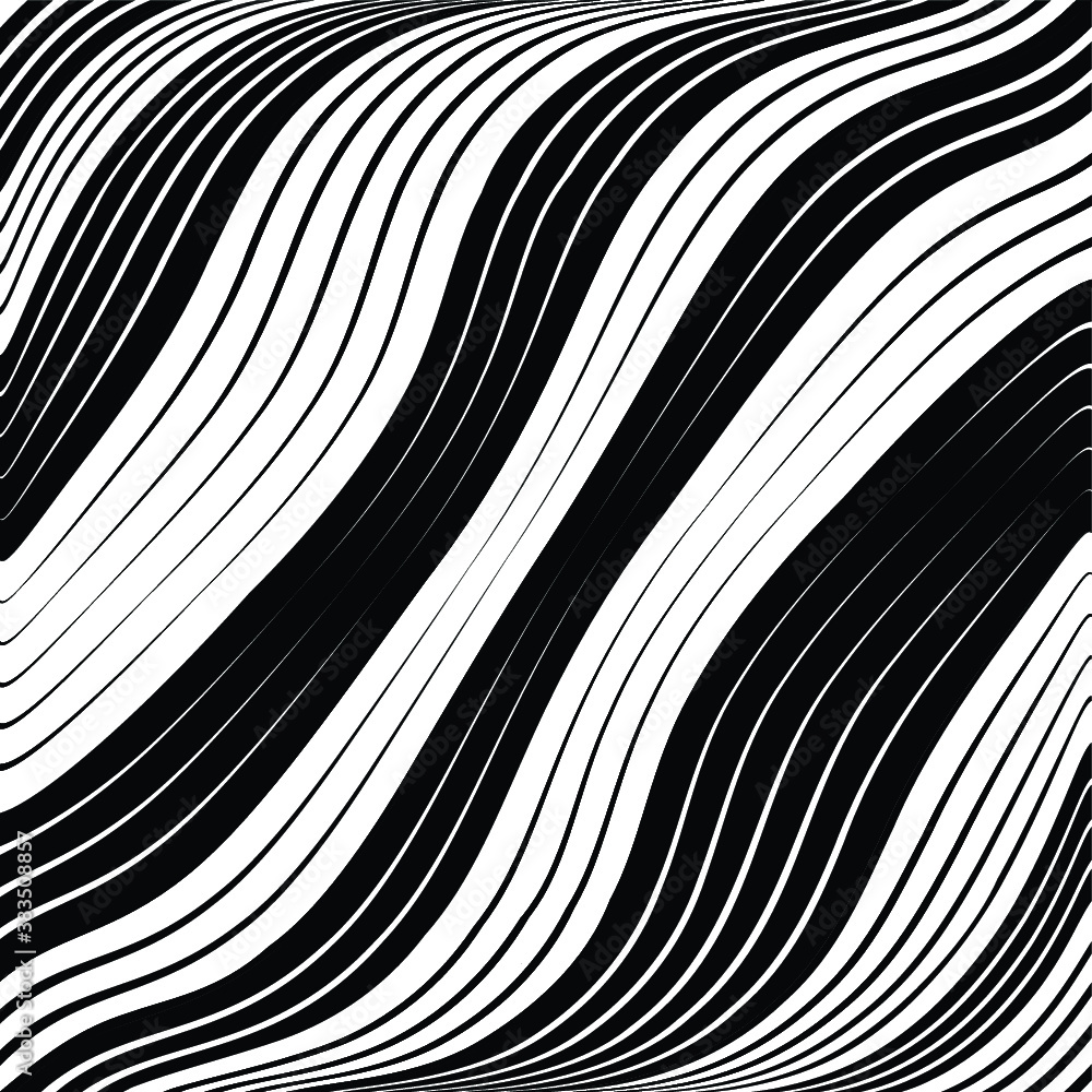 Abstract warped Diagonal Striped Background . Vector curved twisted slanting, waved lines texture
Abstract warped Diagonal Striped Background . Vector curved twisted slanting, waved lines texture
