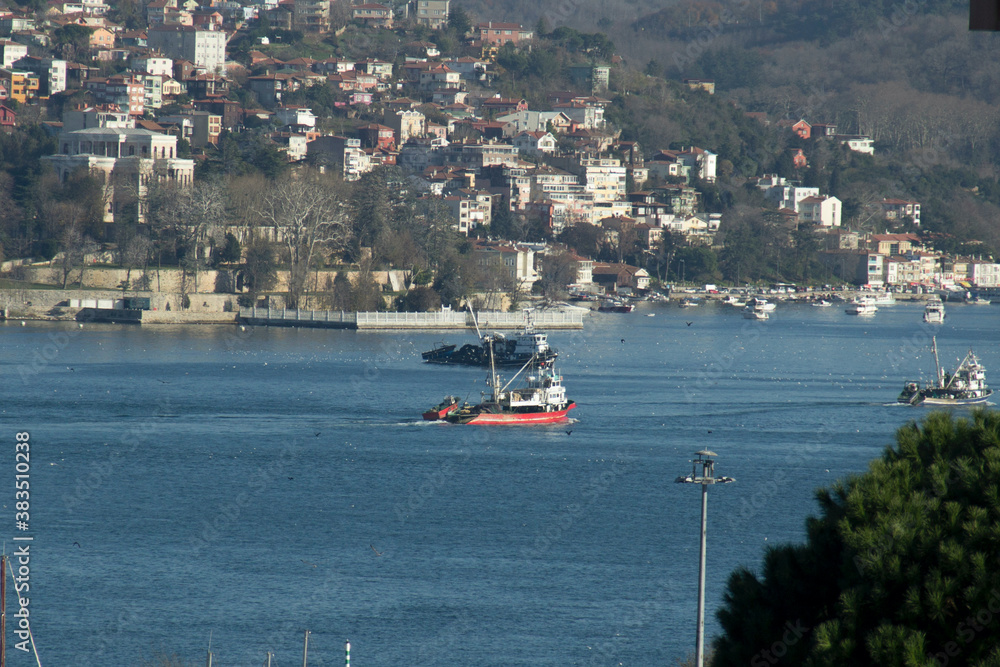 Bosphorus and boat views from İstanbul