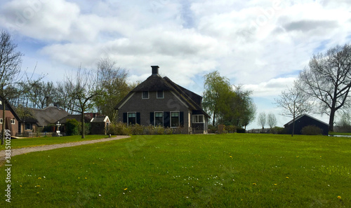 village landscape of Giethoorn in Holland Netherlands © April Wong