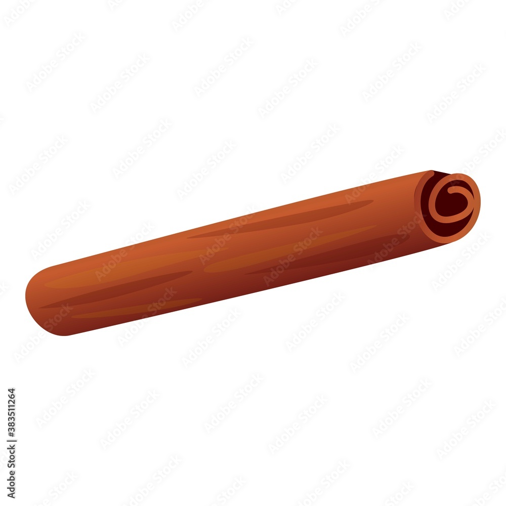 Cinnamon icon. Cartoon of cinnamon vector icon for web design isolated on white background Cinnamon icon. Cartoon of cinnamon vector icon for web design isolated on white background