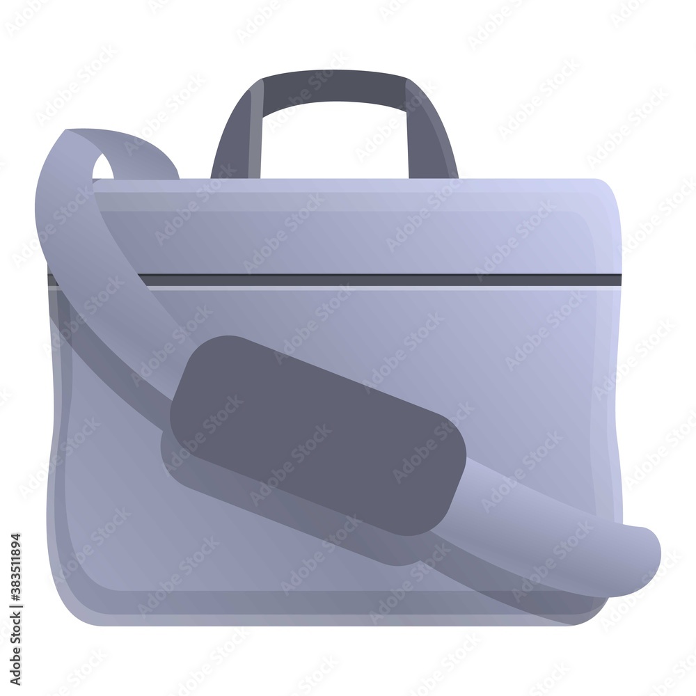 Stockvektorbilden Business laptop bag icon. Cartoon of business