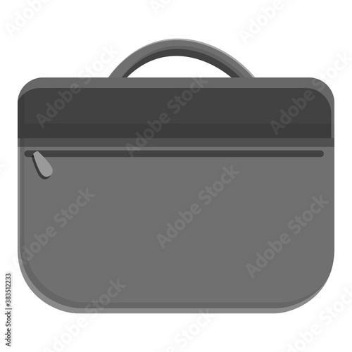 Handle laptop bag icon. Cartoon of handle laptop bag vector icon for web design isolated on white background