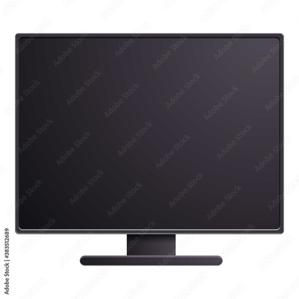 Screen monitor icon. Cartoon of screen monitor vector icon for web design isolated on white background Screen monitor icon. Cartoon of screen monitor vector icon for web design isolated on white background