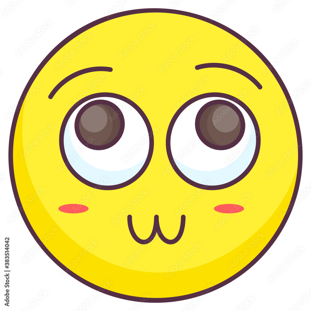 Fototapeta premium Flushing Emoji