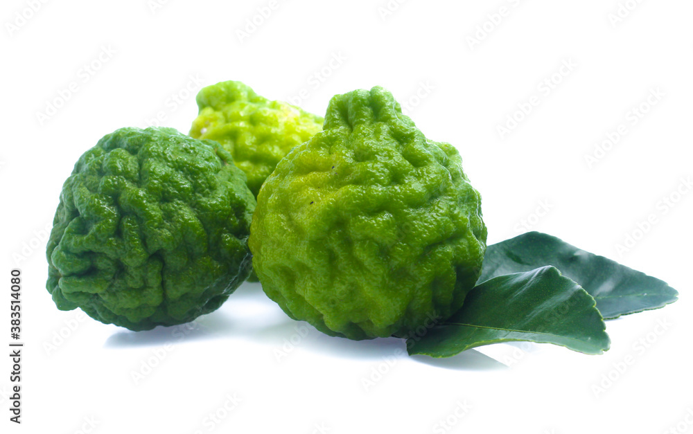 Bergamot fruit isolated on white background Bergamot fruit isolated on white background