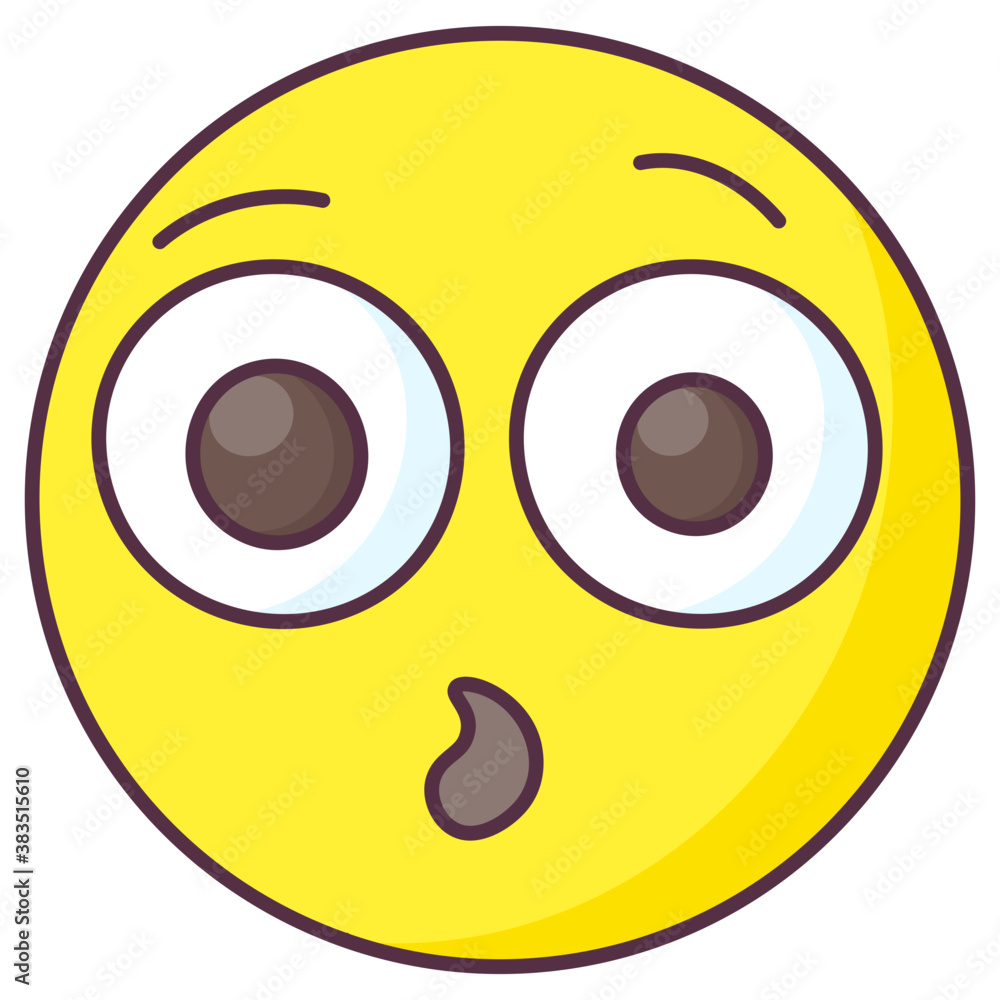 Fototapeta premium Oh Really Emoji 