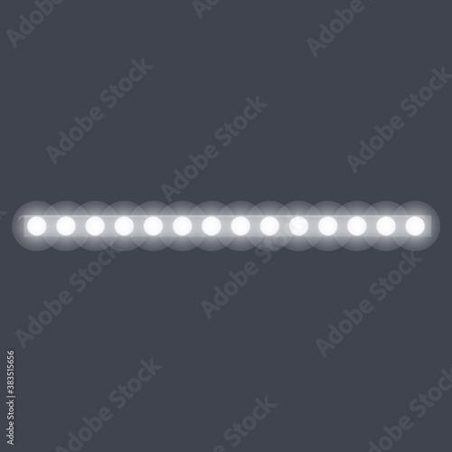Energy led strip lights icon. Cartoon of energy led strip lights vector icon for web design isolated on white background