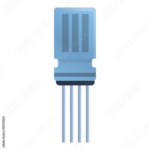 Condenser capacitor icon. Cartoon of condenser capacitor vector icon for web design isolated on white background