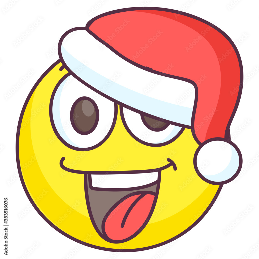Happy Santa Emoji Happy Santa Emoji
