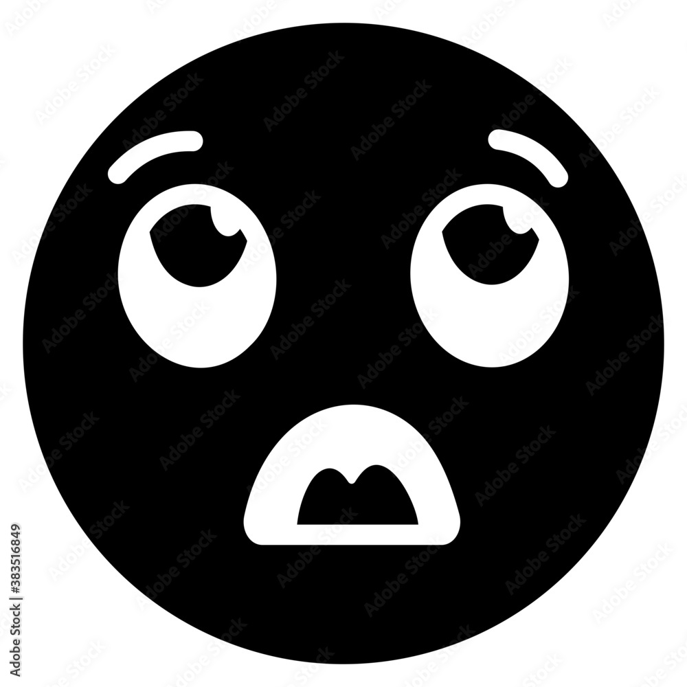 Fototapeta premium Rolling Eyes Emoji 