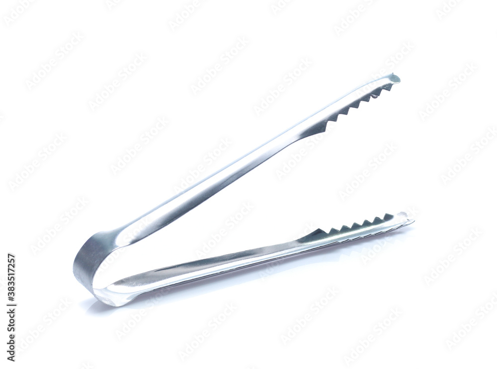 Ice tongs isolated on a white background Ice tongs isolated on a white background