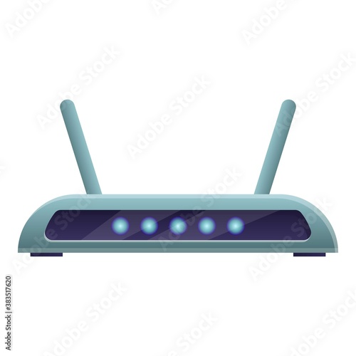 Wifi modem technology icon. Cartoon of wifi modem technology vector icon for web design isolated on white background