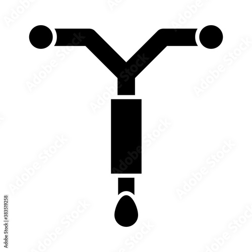 IUD, intrauterine device icon, silhouette style