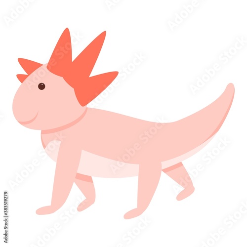 Axolotl icon. Cartoon of axolotl vector icon for web design isolated on white background