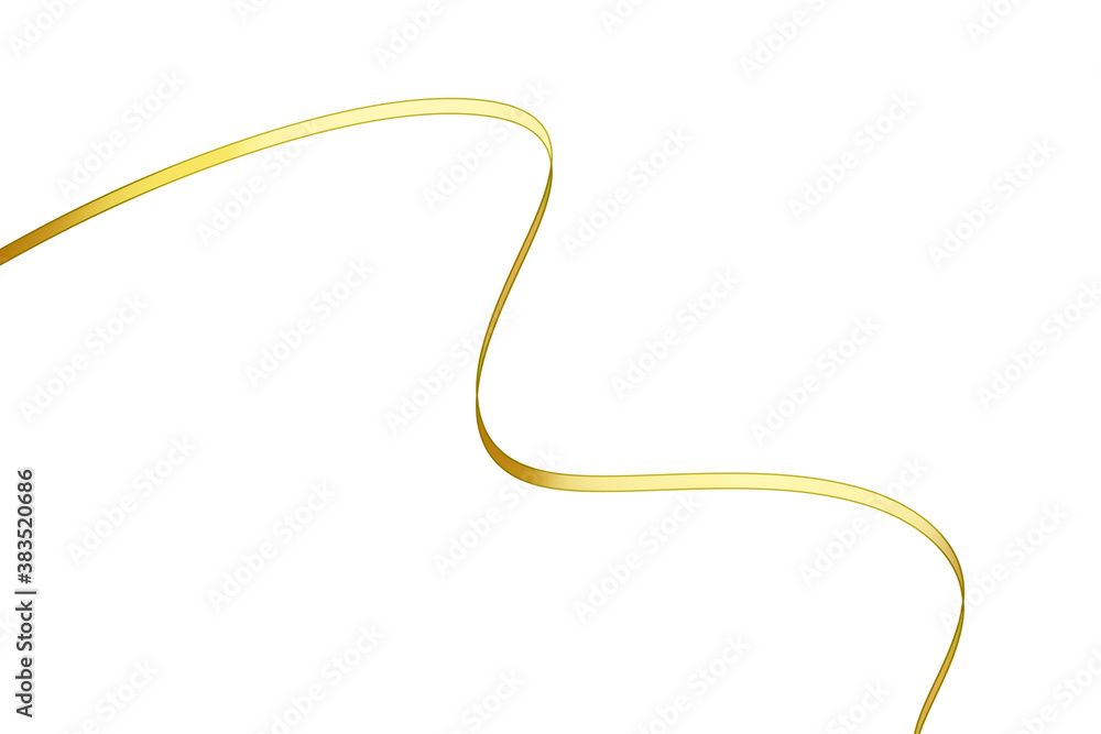 yellow volumetric tape on a white background digital drawing yellow volumetric tape on a white background digital drawing
