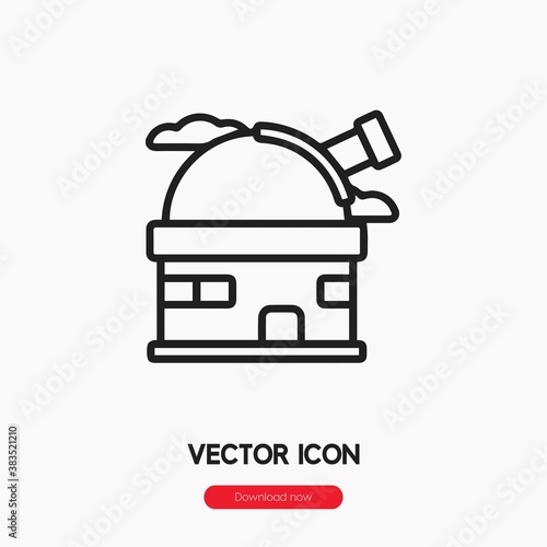 observatory icon vector sign symbol