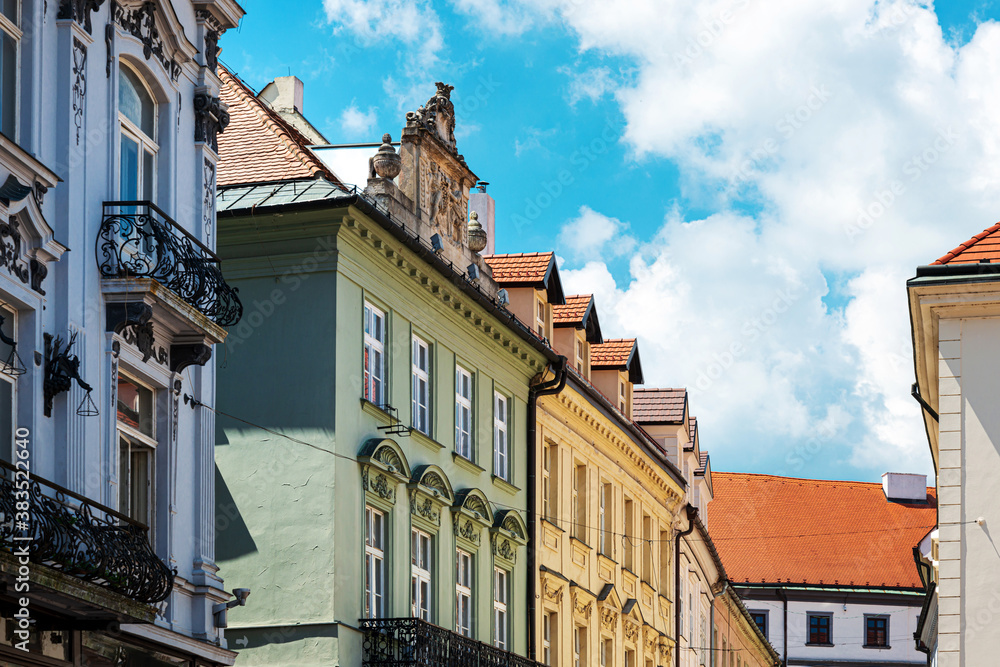 Obraz premium Street view of downtown in Bratislava, Slovakia