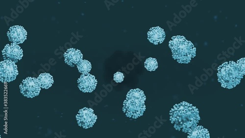 Viruses add up to the word COVID-19