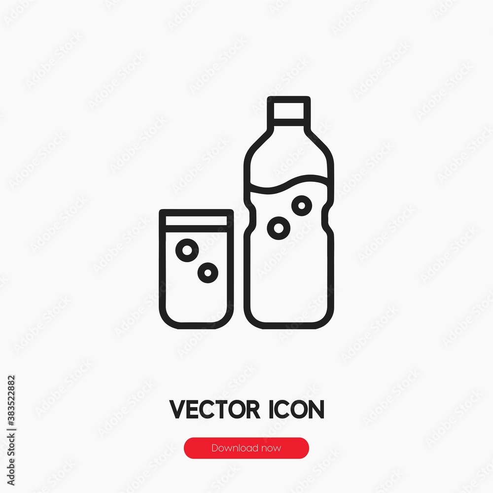 mineral water icon vector sign symbol mineral water icon vector sign symbol