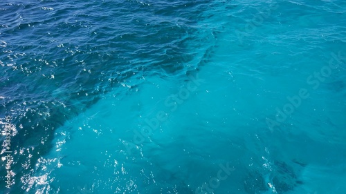 Türkisfarbiges Meer auf der Paradiesinsel in Egypten
