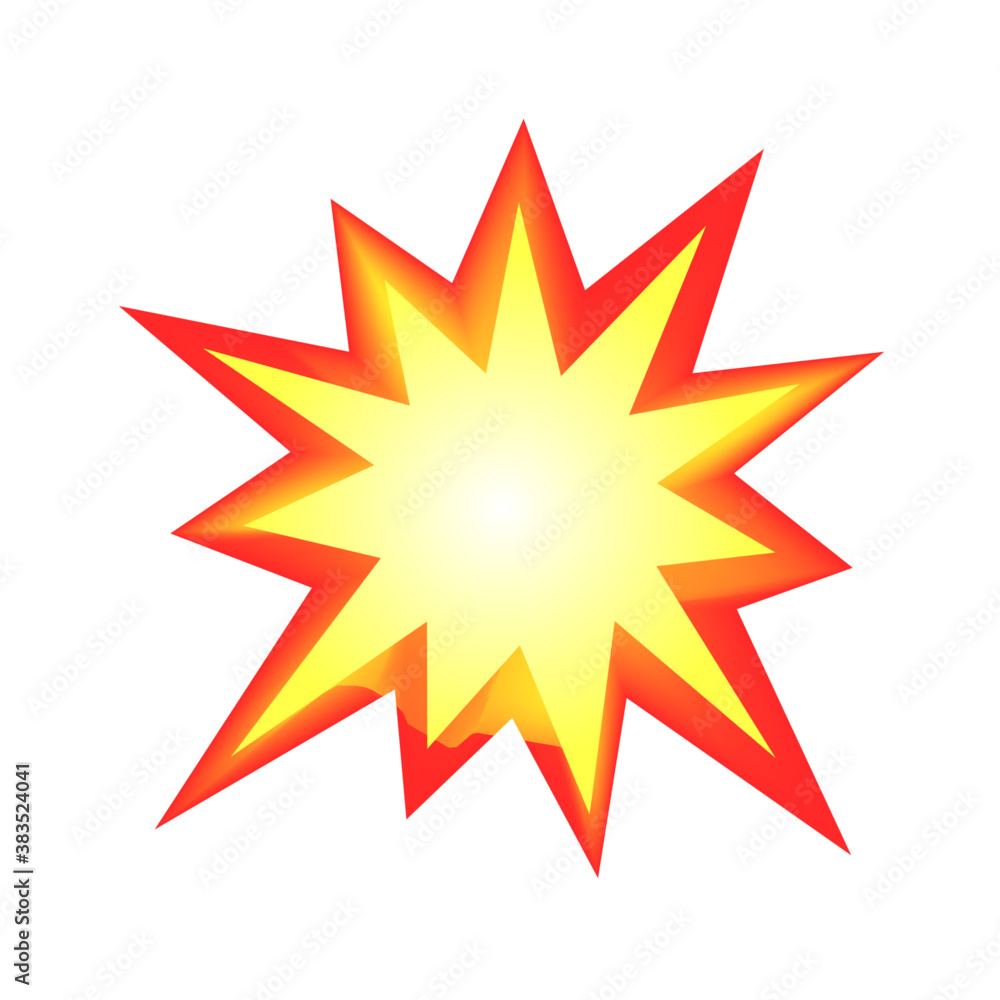 Explosion vector template icon illustration for social media Whatsapp, Facebook, Instagram Explosion vector template icon illustration for social media Whatsapp, Facebook, Instagram