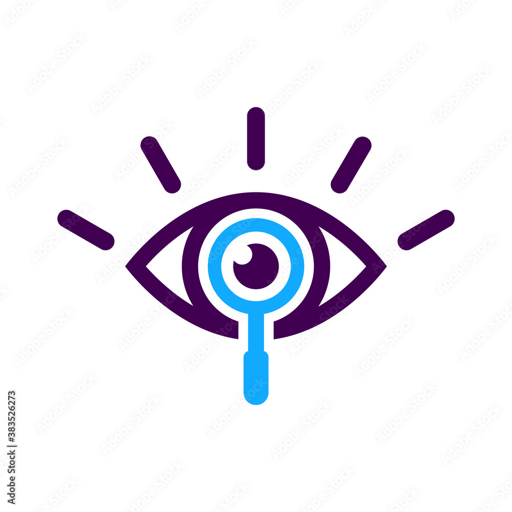 Eye icon. View icon. Vector illustration of human eye. Logo template. Spy sign. Magnifier icon. Reading-glass. Oculist, ophthalmologist. Medical clinic logo. Eye logo. Observe. Medical examination. Eye icon. View icon. Vector illustration of human eye. Logo template. Spy sign. Magnifier icon. Reading-glass. Oculist, ophthalmologist. Medical clinic logo. Eye logo. Observe. Medical examination.