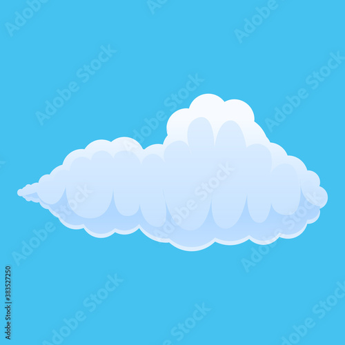 Cloud icon. Cartoon of cloud vector icon for web design isolated on white background