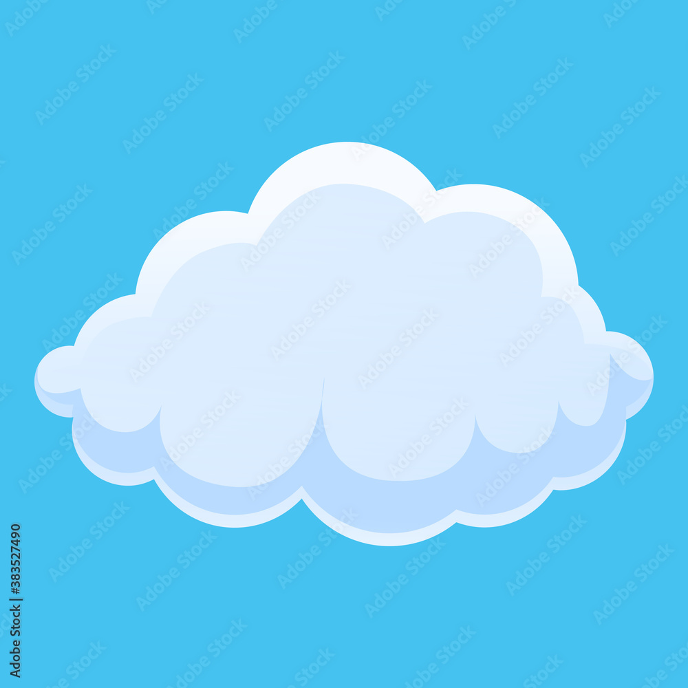 Atmosphere cloud icon. Cartoon of atmosphere cloud vector icon for web design isolated on white background