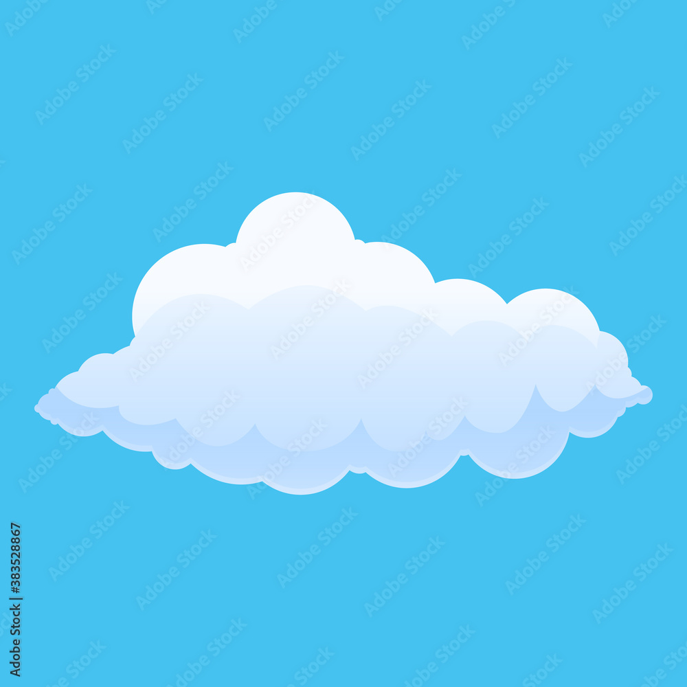 Outdoor air cloud icon. Cartoon of outdoor air cloud vector icon for web design isolated on white background Outdoor air cloud icon. Cartoon of outdoor air cloud vector icon for web design isolated on white background