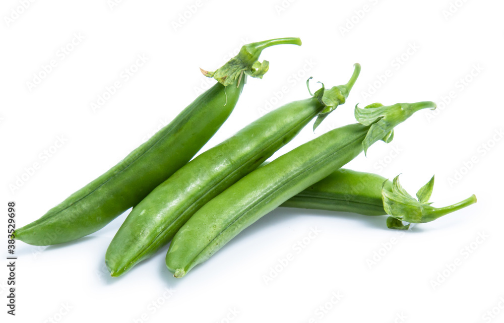 green Pea vegetable isolated on white background green Pea vegetable isolated on white background
