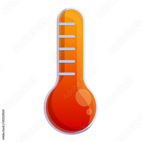 Global warm high temperature icon. Cartoon of global warm high temperature vector icon for web design isolated on white background