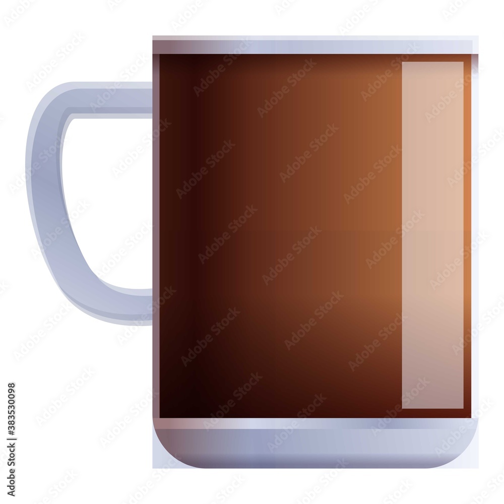 New coffee mug icon. Cartoon of new coffee mug vector icon for web design isolated on white background New coffee mug icon. Cartoon of new coffee mug vector icon for web design isolated on white background