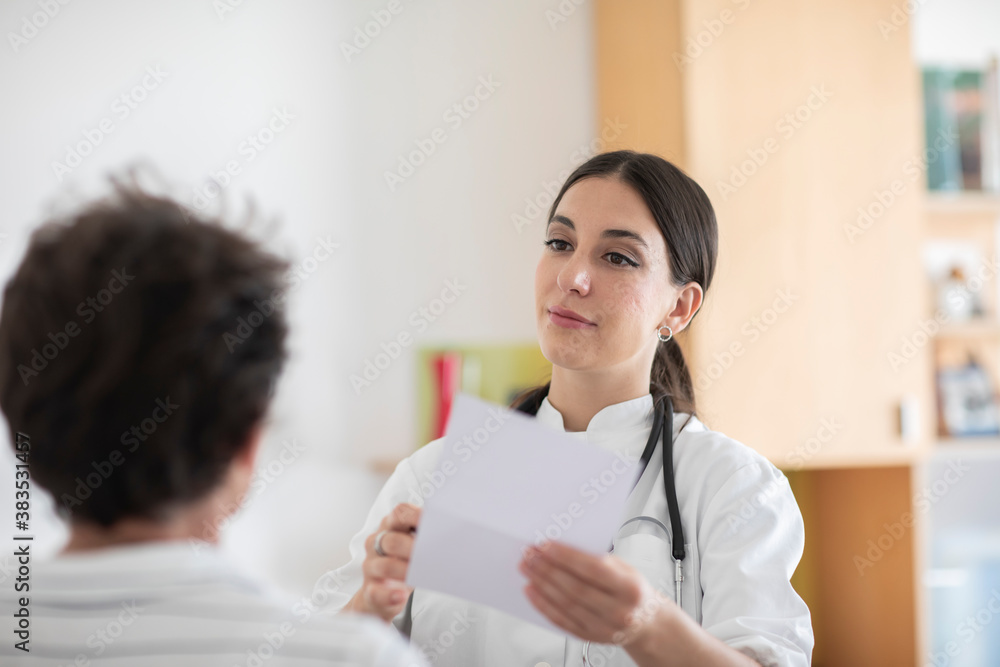 young female doctor in a practice
