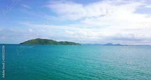 Aerial view Koh Tan Island in the sea,Thailand