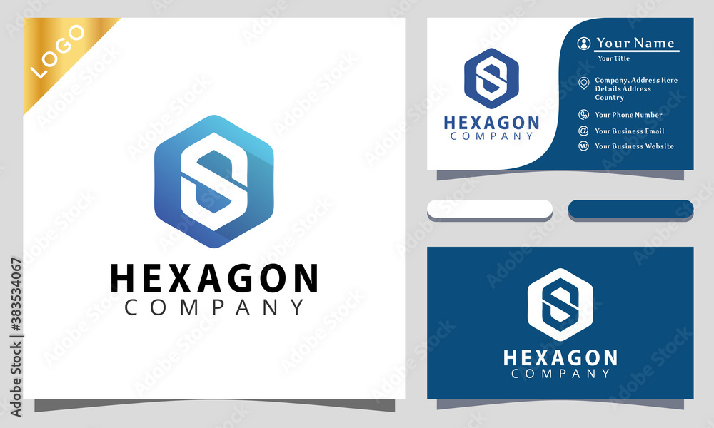 Letter S Hexagon colorful logo design inspiraton, business card Letter S Hexagon colorful logo design inspiraton, business card