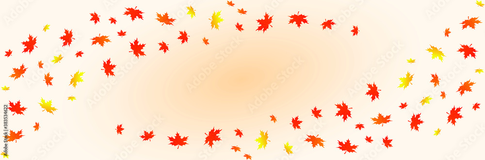 Autumn background layout decorate with leaves