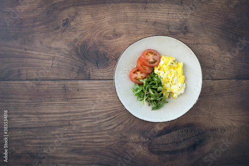 Scrambled Eggs and Arugula ...