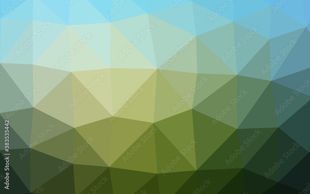 Dark Blue, Green vector polygonal template. Dark Blue, Green vector polygonal template.