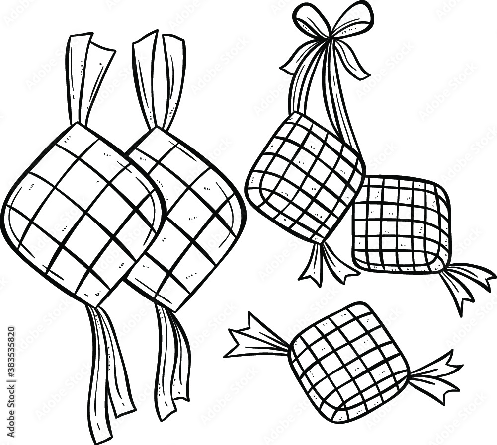 ketupat hand draw for eid mubarak ketupat hand draw for eid mubarak