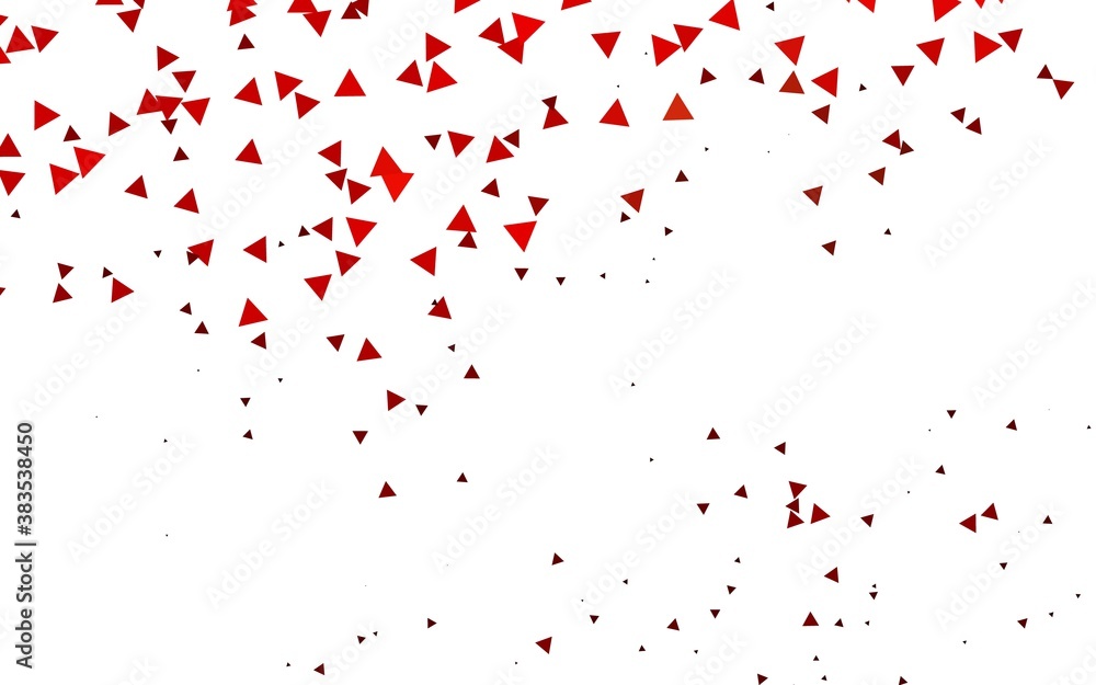 Light Red vector cover in polygonal style.