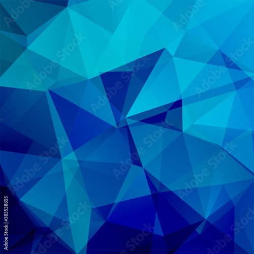 Abstract geometric style blue   background. Vector illustration