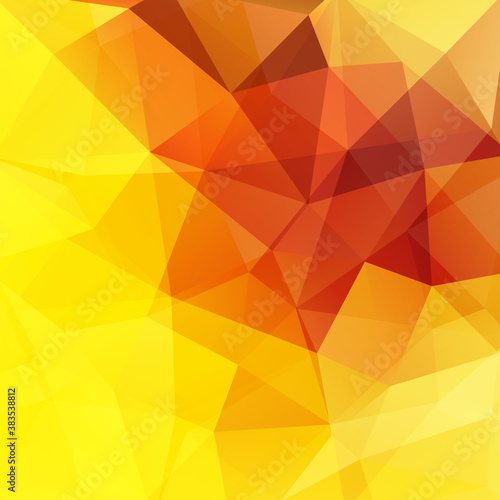 Abstract yellow geometric style   background. Vector illustration