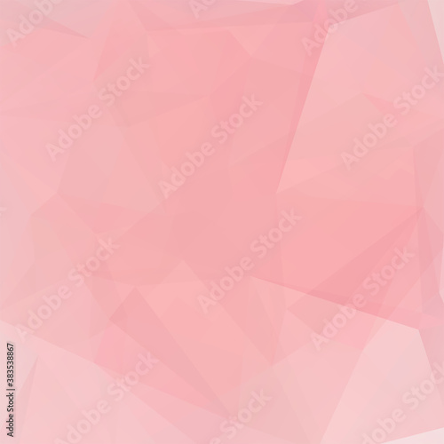 Background of pastel pink geometric shapes. Mosaic pattern. Vector EPS 10. Vector illustration