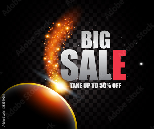 Black friday banners with photo in flat design Free Vector