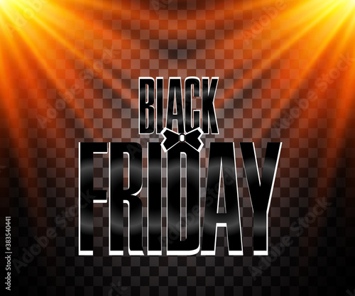 Black friday banners with photo in flat design Free Vector