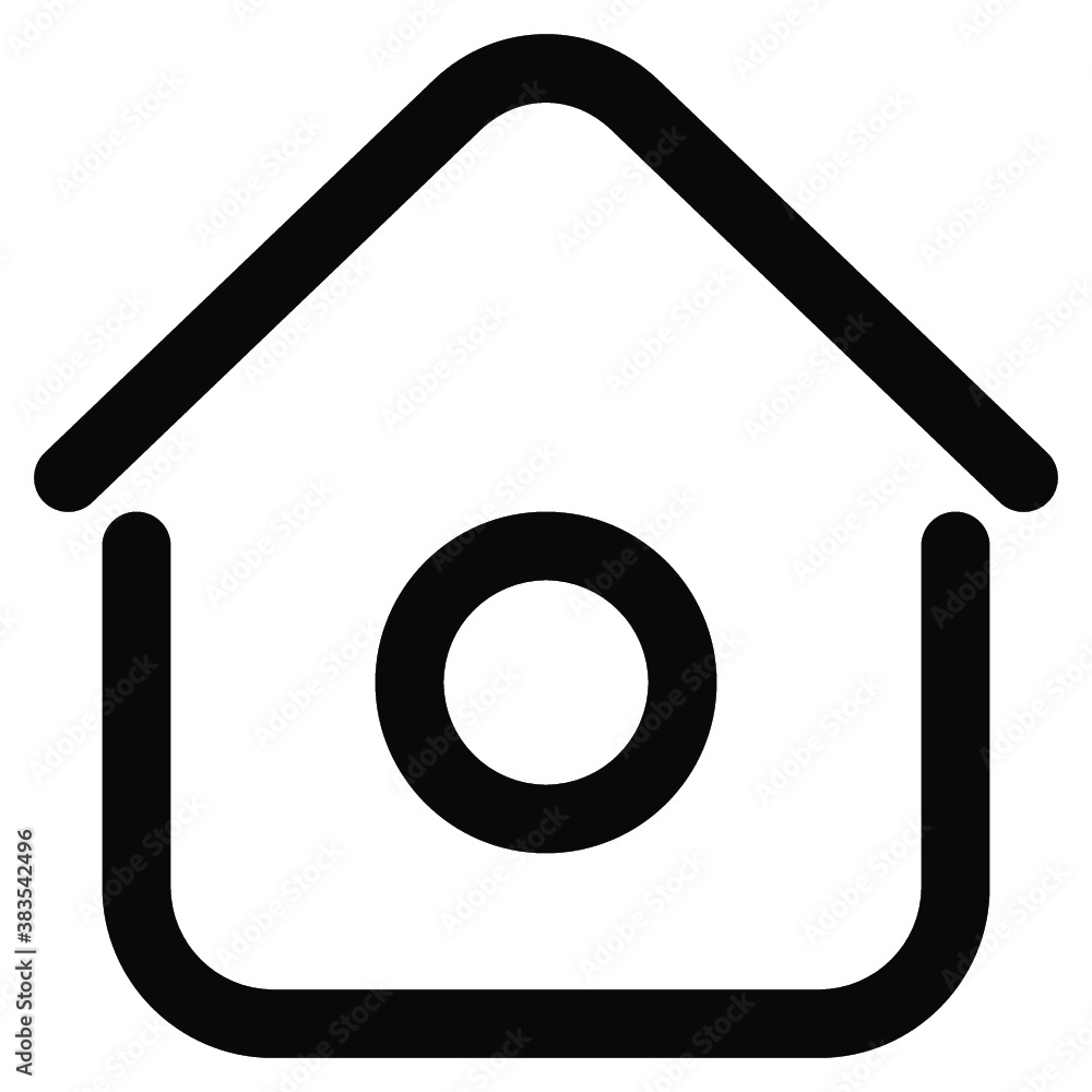 Home user interface icon. line style icon. vector illustration. vector icon Home user interface icon. line style icon. vector illustration. vector icon
