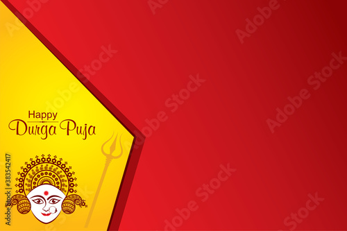 Navratri utsav greeting card which is celebrate in India